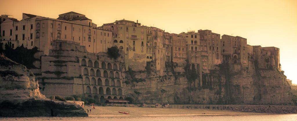 Calabria Tropea zonsondergang