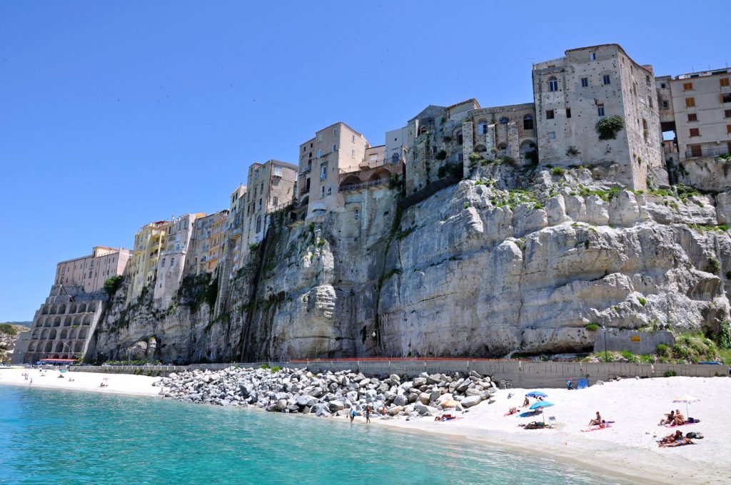 witte strand in Tropea 